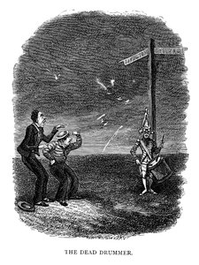 Martwy perkusista, 1840 autorstwa George Cruikshank