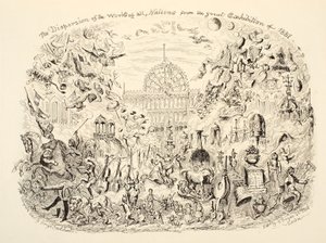 Rozproszenie dzieł wszystkich narodów z Wielkiej Wystawy 1851, wyd. 1851 autorstwa George Cruikshank
