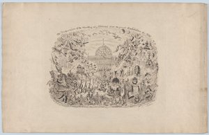 Rozproszenie dzieł wszystkich narodów z Wielkiej Wystawy 1851, 1851, 1851. autorstwa George Cruikshank