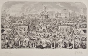 Zwyczaje picia w społeczeństwie lub kult Bachusa autorstwa George Cruikshank