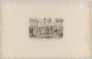 Pierwszy dzień szylinga, 1851, 1851. autorstwa George Cruikshank