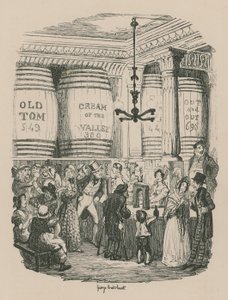 The Gin Shop autorstwa George Cruikshank