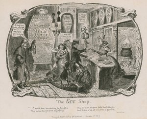 Sklep z ginem autorstwa George Cruikshank