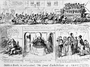 Wielka Wystawa 1851 w Hyde Parku w Londynie. autorstwa George Cruikshank