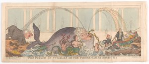 Książę wielorybów lub rybak w Anchor, 1 maja 1812 r. autorstwa George Cruikshank