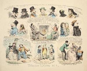 Liście tytoniu nr 1, wyd. 1851. autorstwa George Cruikshank
