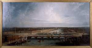 Podwójny most londyński zaproponowany dla Londynu, 1800.