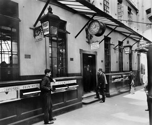 Lombard Street Post Office, City of London, koniec XIX-początek XX wieku