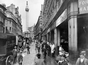 Monument Street and Monument, City of London, przed 1933
