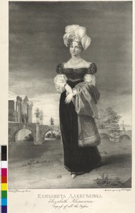 Luiza Maria Augusta Badeńska (rycina) autorstwa George Dawe