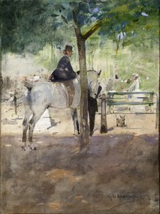 W rzędzie, ok. 1890 (akwarela na papierze) autorstwa George Denholm Armour