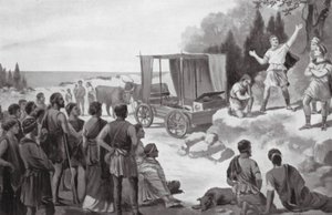 Samochód Thespis (litografia)