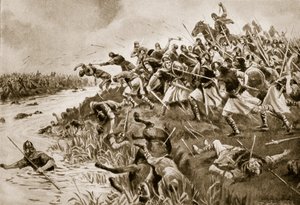 Bitwa pod Ellandun, 825 r. n.e., ilustracja z "Hutchinson