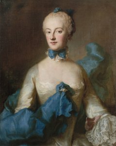 Księżna Maria Anna Józefa z Bawarii 1734-1776, margrabina Baden-Baden, ok. 1750.
