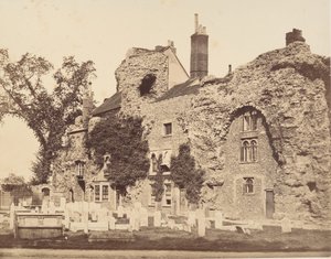 Pozostałości kościoła opactwa, Bury St. Edmunds, 1857. autorstwa George Downes