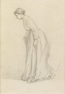 Niepewne kroki (ołówek) autorstwa George du Maurier