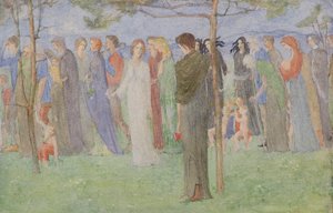 Procesja, c.1898 (akwarela)