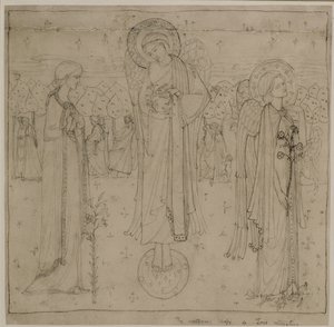 Cudowny kształt odwrotu miłości, c.1898-1901 (ołówek)