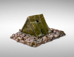 Dom-Namiot Kałamarz, ok. godz. 1900 (ceramiczne) autorstwa George E. Ohr
