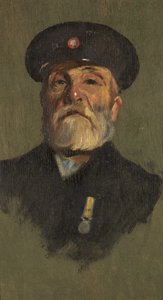 Portret J. Lasbury, R.M.L.I., ok. 1920 (olej na desce) autorstwa George Edmund Butler
