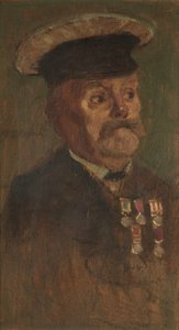 Portret J. Lennona, R.A. 1920 (olej na desce) autorstwa George Edmund Butler