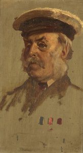 Portret J. Price, 28., ok. n.e. 1920 (olej na desce) autorstwa George Edmund Butler