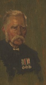 Portret P. Page, IV, c. 1920 (olej na desce) autorstwa George Edmund Butler