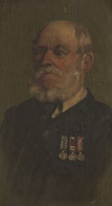 Portret T. Greena, R.A. 1920 (olej na desce) autorstwa George Edmund Butler
