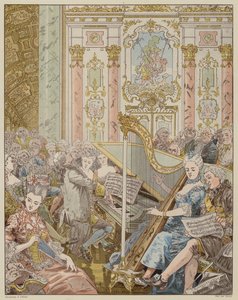 Scena z La Dame de Gai-Fredon, autorstwa Quatrellesa (Ernest L