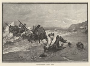 Przemytnicy zaskoczeni, moment krytyczny autorstwa George Edward Robertson