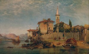 Włoska scena nad jeziorem, 1853, 1935