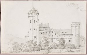 Zamek Oberlahnstein, Ren autorstwa George Elbert Burr