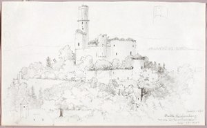 Zamek Reichenberg, niedaleko St. Goarshausen autorstwa George Elbert Burr