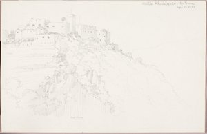 Zamek Rheinfels, St. Goar autorstwa George Elbert Burr