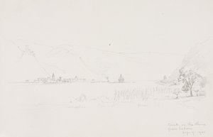 Caub na Renie od dołu autorstwa George Elbert Burr