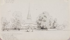 Kościół, Eton autorstwa George Elbert Burr
