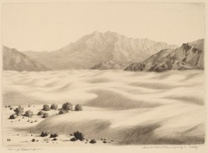 Wydmy w pobliżu Palm Springs w Kalifornii (nr 2) autorstwa George Elbert Burr