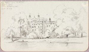 Eton College od strony rzeki autorstwa George Elbert Burr