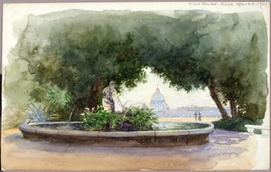 Z Pincio, Rzym autorstwa George Elbert Burr