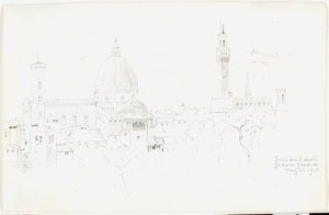 Z Ogrodów Boboli we Florencji autorstwa George Elbert Burr