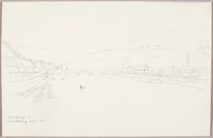 Stary Most w Heidelburgu autorstwa George Elbert Burr