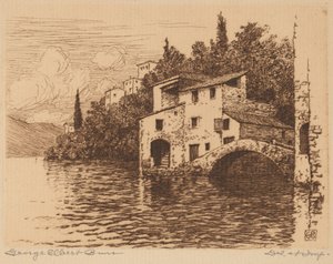 Nad jeziorem Como autorstwa George Elbert Burr
