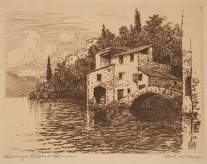 Nad jeziorem Como autorstwa George Elbert Burr