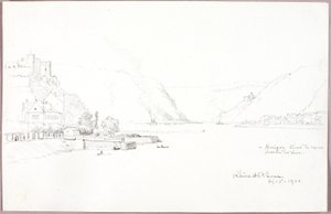 Ren w St. Goar autorstwa George Elbert Burr