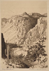 Szkic z trasy Apache Trail w Arizonie
