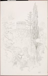 Świątynia Sybilli, Tivoli autorstwa George Elbert Burr