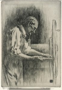 The Etcher autorstwa George Elbert Burr
