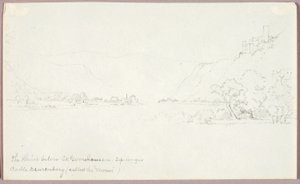 Ren poniżej St. Goarshausen autorstwa George Elbert Burr