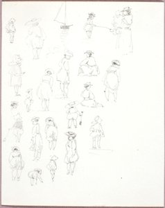 Bez tytułu - Studium postaci od tyłu autorstwa George Elbert Burr