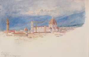 Widok z S. Miniato, Florencja autorstwa George Elbert Burr